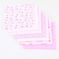 thumbnail image 2 of 7 Pcs/set Printed Cotton Patchwork patchwork printed fabric Fabric Squares Bundle Quilting Scrapbooking Sewing Craft DIY Cloth, Pink, 50x50cm, 2 of 5