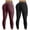 Multicolor, variant on Women 2 Pack Scrunch Butt Lifting Leggings Seamless Leopard Print Leggings High Waisted Workout Yoga Pants Gym Booty Tights