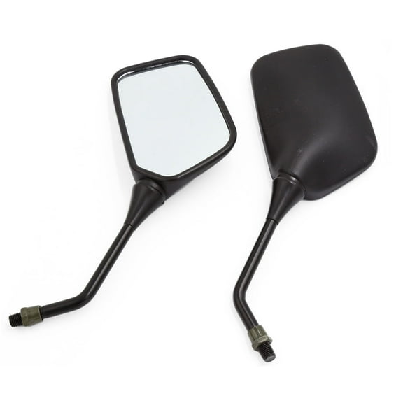 Unique Bargains Pair Black Adjustable Angle Side Rear View Mirrors 10mm Thread Dia for Honda