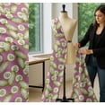 thumbnail image 5 of Soimoi Pink Cotton Poplin Fabric Cucumber Vegetable Printed Craft Fabric by the Yard 56 Inch Wide, 5 of 7