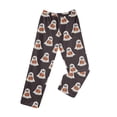 thumbnail image 5 of Fabrcox Women's Pajama Bottoms Flannel Halloween Pumpkin Ghost Print Sleep Pants Women Fall Winter Warm Plush Thermal Soft Women Lounge Pants Black S, 5 of 8