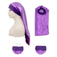 thumbnail image 3 of Bonnet de Nuit Élastique en Satin pour Femmes et Filles, 3 of 8