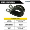 thumbnail image 6 of Aluminum Cable Clamps - 1-1/2" Diameter - Rubber Insulated - 100 Pcs, 6 of 7