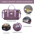 thumbnail image 3 of Gynky Travel Duffle Bag Weekender Bags for Women with Shoe Compartment Carry on Overnight Bag Gym Duffel Bag with Wet Pocket Hospital Bags for Labor and Delivery, 3 of 8