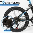 thumbnail image 3 of 20-24 inch Bike,6-Speed Mountain Bike for Men Women Boys Girls,Comfort Saddle,Blue, 3 of 9