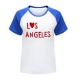 thumbnail image 3 of Hienoo Toddler Girls' T-Shirt Los Angeles Print Short Sleeve T Shirt Summer Casual T Shirt, 3 of 3