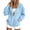 Light Blue, variant on NominalSnug Women Zip Up Hooded Jacket Light Fleece Lined Long Sleeve Casual Hooded Sweatshirt With Pockets For Fall Daily Wear