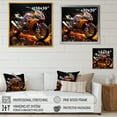 thumbnail image 4 of Designart "Furious Velocity On Two Wheels III" Motorcycle Canvas Prints, 4 of 7