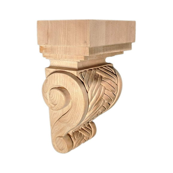 BingLTD - 9" Corbel Traditional Solid Cherry Bracket - 1 PC (C47-CHER-UNF)