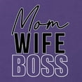thumbnail image 5 of Wild Bobby, Mom Wife Boss Mother's Day Womens Slim Fit Junior Tee, Purple Rush, X-Large, 5 of 6
