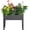 Black 24" L X 11" W X 18" H, variant on Raised Garden Bed, Elevated Planter Green Metal Plant Box with Legs Standing Garden Stand Drainage Holes Green