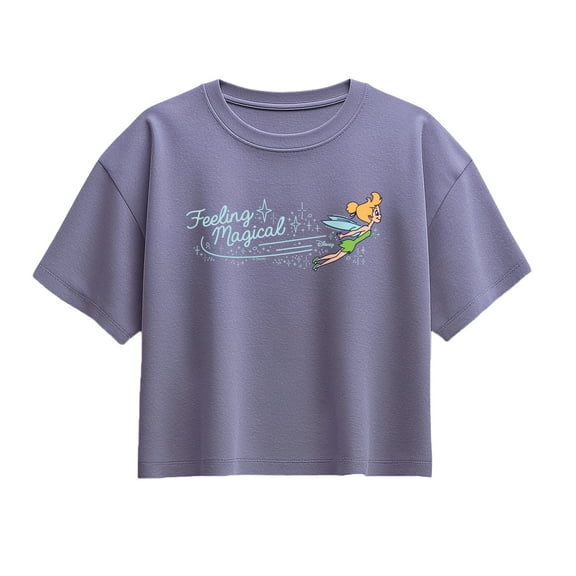 Disney - Tink Feeling Magical  - Youth Girl Short Sleeve Boxy Tee