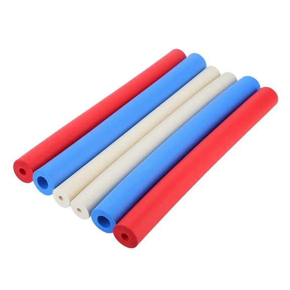 6Pcs Non Slip Foam Tubing, Utensils Pen Foam Grip Tubing Handle Sleeve Cover for Disabled, Elderly, Spoon, Fork Round Hollow Closed Cell Tube