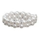 thumbnail image 4 of Pulsera elástica de perlas y diamantes de imitación para bodas, bailes, disfraces y concursos de belleza. 2 hileras, 4 of 9