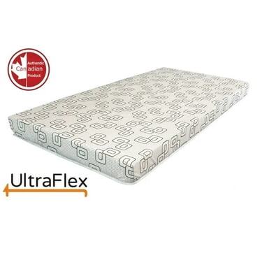 UltraFlex DIVINE- Premium High Density Medium Foam, Flippable/Reversible Double-Sided Mattress (Made in Canada) - Perfect for Bunk Bed, Trundle Bed, Guest Bed Caravan Bed