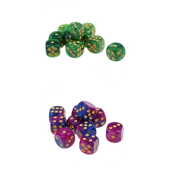 20x Nuevo Cuadrado de 16 Mm D6 de Seis Caras Dados Estándar de 16 Mm