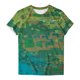 thumbnail image 5 of ICHUANYI Clearance Women's Fashion Comfortable Casual Round Neck Short Sleeve Print Top Blouse(Green, M) ICHUANYI WER2023080807380, 5 of 5