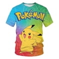thumbnail image 1 of Camisetas de Pokémon para niños y niñas, ropa de Pikachu, Squirtle, 3D, juego de Anime, dibujos animados, moda Hip Hop, Verano, 1 of 4