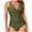 Army Green, variant on Tummy Control Swimsuits for Women Slimming One Piece Bathing Suit Retro Ruched Push Up Vintage Padded Swimwear Purple M