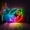 Color Flow Effect (76 modes), variant on Moon Rocket Led Light Box, Dimmable Neon-Like Light Signs USB Power for Wall Decor Bedroom Decoration, Static Light (WxH) 6"x6"