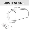 thumbnail image 5 of SHAR 2 Pieces Sofa Arm Covers Protectors Couch Armrest Cover, 5 of 5