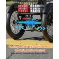 thumbnail image 2 of Actbest Electric Tricycle for Adults, 18" Folding Electric Trike, Peak 1200W Motor 48V 10.4AH Etrike, 18MPH Up to 50 Miles 3-Wheel Electric Bike with Mirror and Phone Bag (Blue), 2 of 6