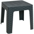 thumbnail image 1 of Sunnydaze 18" Square Polypropylene Outdoor Patio Side Table - Gray, 1 of 10