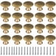 thumbnail image 1 of Perillas de gabinete de latón antiguo con forma de hongo elegantes, superficie lisa para un agarre fácil, herrajes sólidos para gabinetes perfectos para diversas aplicaciones de muebles, 1 of 5