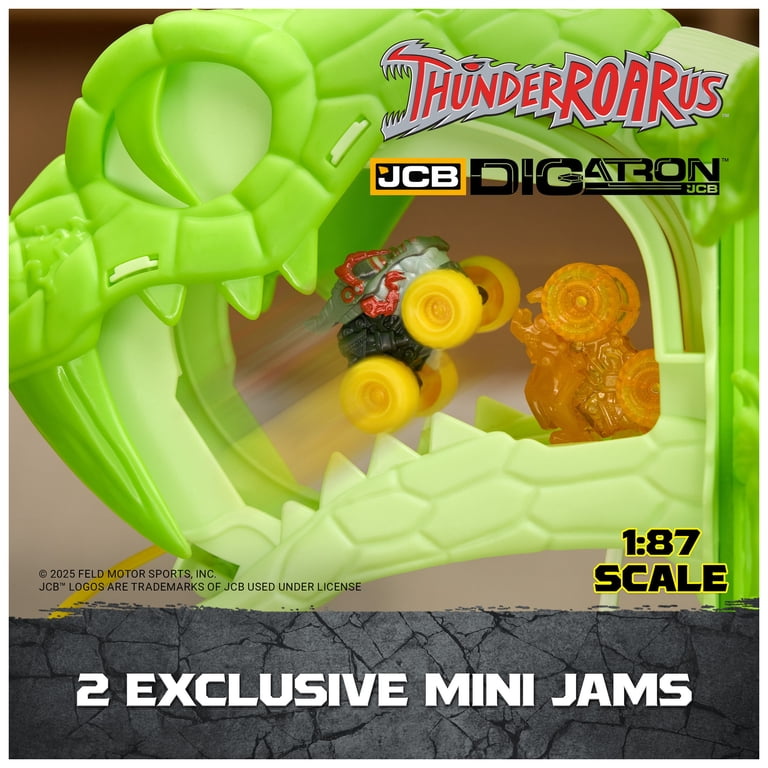 Monster Jam Mini Jams Cobra‚Äôs Crazy Escape Playset with 2 Trucks