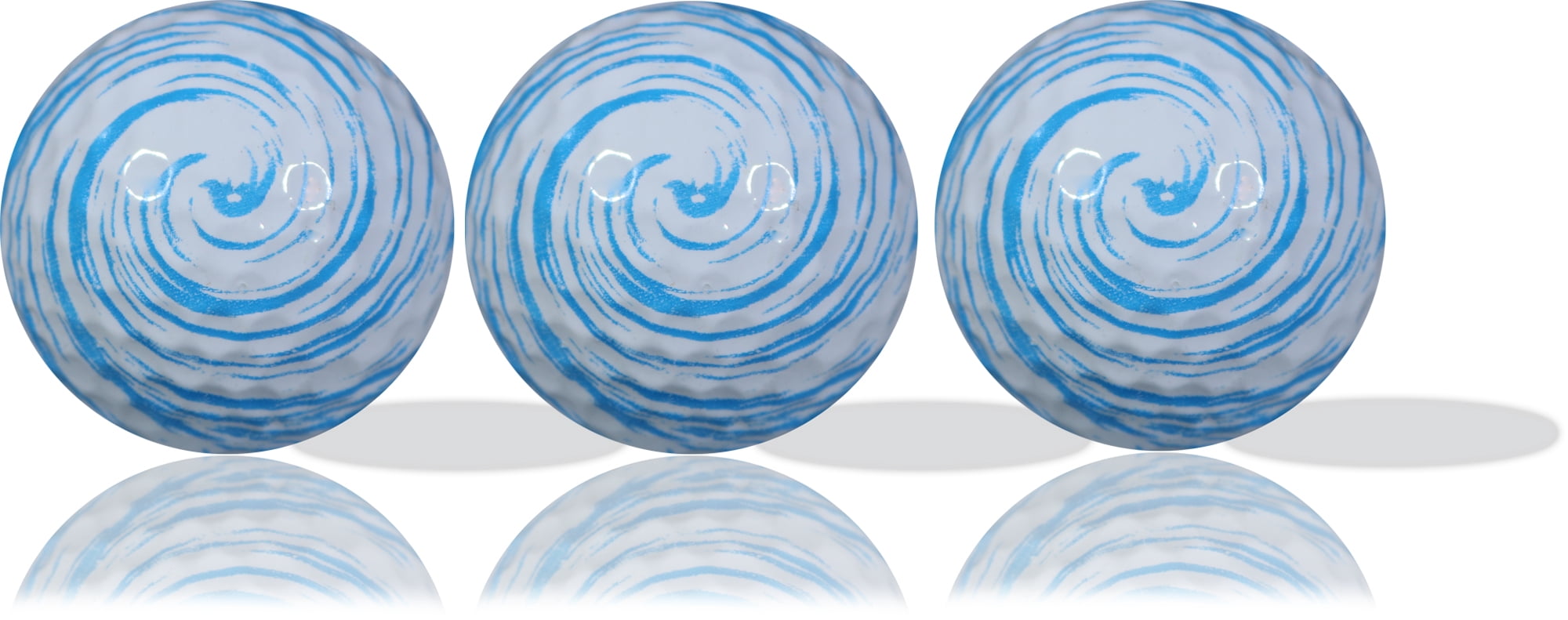 Blue Swirl Golf Balls 12 Pack