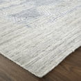 thumbnail image 5 of 4' X 6' Gray And Blue Abstract Hand Woven Distressed Area Rug, 5 of 10