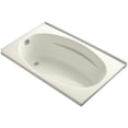 thumbnail image 1 of Kohler K-1142-L Proflex Collection 60" Three Wall Alcove Soaking Bath Tub - Off White, 1 of 2