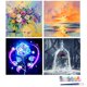 thumbnail image 1 of Kit Pintura Al Óleo Por Números Puesta en Arte Acrílica DIY (B1310), 1 of 9