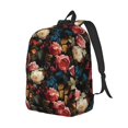 thumbnail image 2 of Balery Rose Flowers Vintage Canvas Backpack for Men and Women - Large Capacity, Durable Travel Laptop Bag for School, Work, Hiking, and Outdoor Activities, 2 of 7