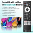 thumbnail image 2 of Replacement Remote Control for Hisense Smart Google TV, for Hisense UHD 4K ULED Google TVs, Replacement for 43A6H 43A65H 43A68H 50A6H 50A65H 50A68H 55A6H 55A65H 55A68H 65A6H 65A65H 65A68H 75A6H, 2 of 6
