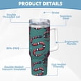 thumbnail image 5 of KLL Snake And Rose Print 40oz Stainless Steel Insulated Car Cup Coffee Mug with Spillproof Lid - Keep Your Drink Hot or Cold on the Go, 5 of 8