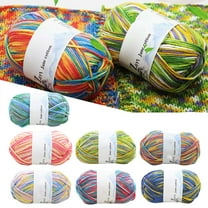 Needle and Thread*1 Bundle Milk Cotton Yarn Dyed With Patterns and Colors Medium Coarse Crochet Doll Wool Hand Knitting Diy Knitting Diy