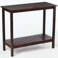 thumbnail image 4 of Wood Workstation With Rich Brown Color - For Garden, Balcony, Garage Stable And Versatile Console Table For Decorative Desk, 4 of 5