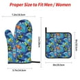 thumbnail image 2 of Naloa Hawaiian Style Oven Mitts and Pot Holders 4 pcs Set, Cooking Baking Grilling Kitchen Oven Glove for Cooking, 2 of 6