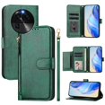 thumbnail image 3 of Funda para OPPO Find X6 5G Cartera de Mano con Cremallera y Correa Cruzada Desmontable, 3 of 5