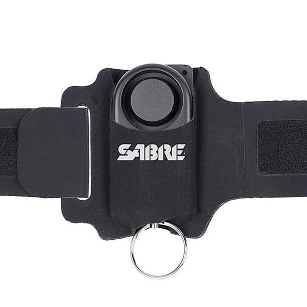 SABRE 130dB Personal Alarm with Wrist Strap, Black
