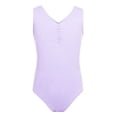 thumbnail image 3 of RUNQHUI Children Little Big Girl Ballerina Outfits Solid Color Ballet Dance Leotard with Chiffon Warp Lavender XL, 3 of 7