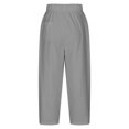 thumbnail image 5 of Pantalon en Lin pour Femmes Élastique à la Taille, 5 of 5