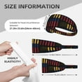 thumbnail image 4 of Unisex America Venezuelan Flag Sweatband Sports Headband For Running Cycling Yoga Workout Stretchy Hairband, 4 of 7