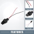 thumbnail image 3 of Unique Bargains 3156 Bulb Socket Harness for LED Bulbs Turn Signal Lights Brake Tail Lights Male Connector (Set of 4), 3 of 6