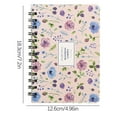 thumbnail image 3 of Matoen Hardcover Spiral Notebook 5 x 7.2 Spiral Journal Notebooks College Ruled, Floral Note Book Spiral Bound Journals for Note Taking Women Writing School, 3 of 5