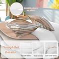 thumbnail image 2 of 3 Piece Brown Ombre Duvet Cover Set California King,Microfiber Comforter/Quilt Cover with Corner Ties and 2 Pillowcases,Modern Geometric Abstract Aesthetic Cream Soft Bedding with Zipper Closure, 2 of 8