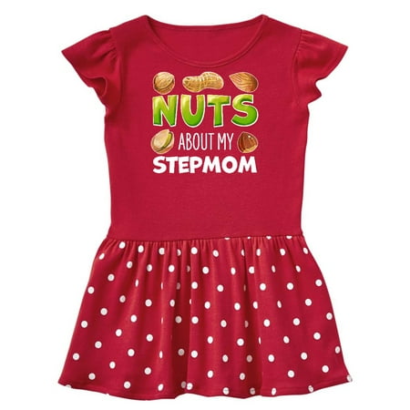 

Inktastic Nuts About My Stepmom Peanut Almond Pistachio Gift Toddler Girl Dress