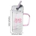 thumbnail image 3 of Feng Shui Import Bow Straw Cup for Everyday Drinks,Novelty Tumbler with Straw and Ribbon Design,Cute Drinking Cup for Home and Gift, 3 of 4