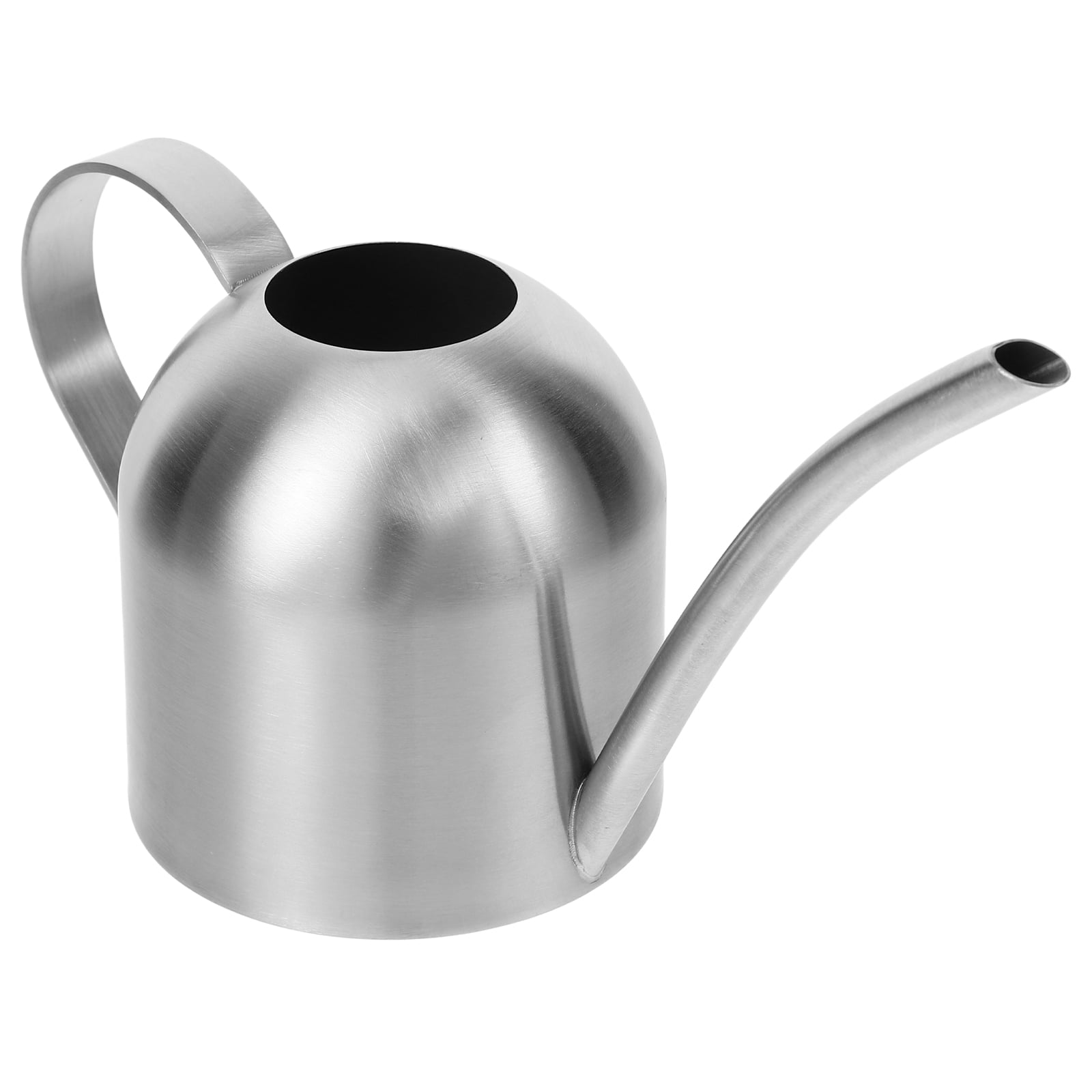 SKISUNO Gardening Watering Can Silver Stainless Steel 1Set For Indoor Plants Care